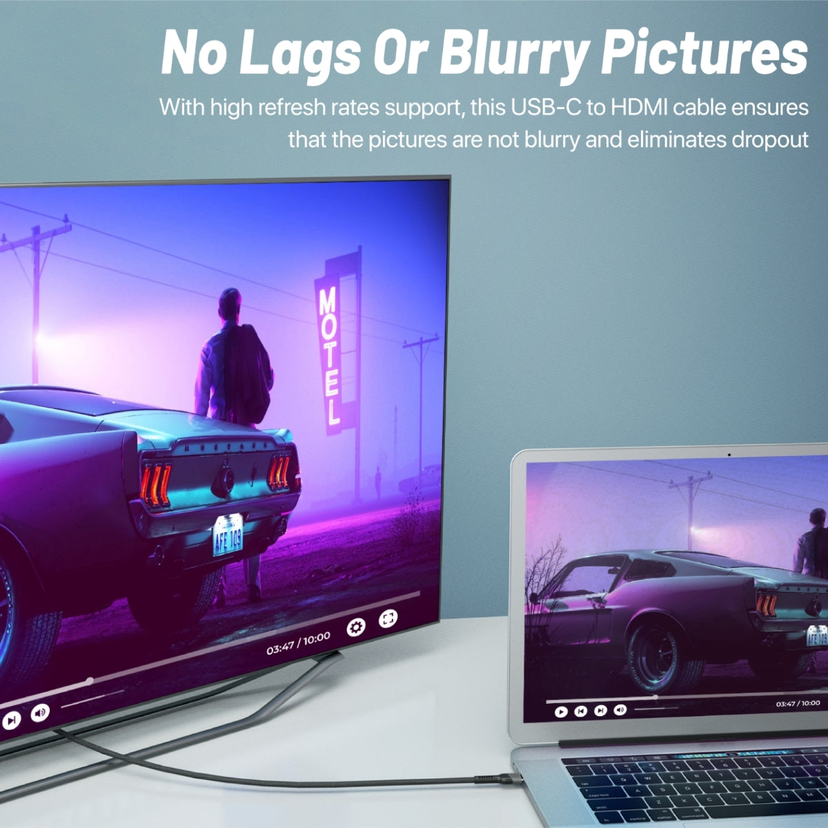 8K CrystalClarity™ USB-C to HDMI Cable