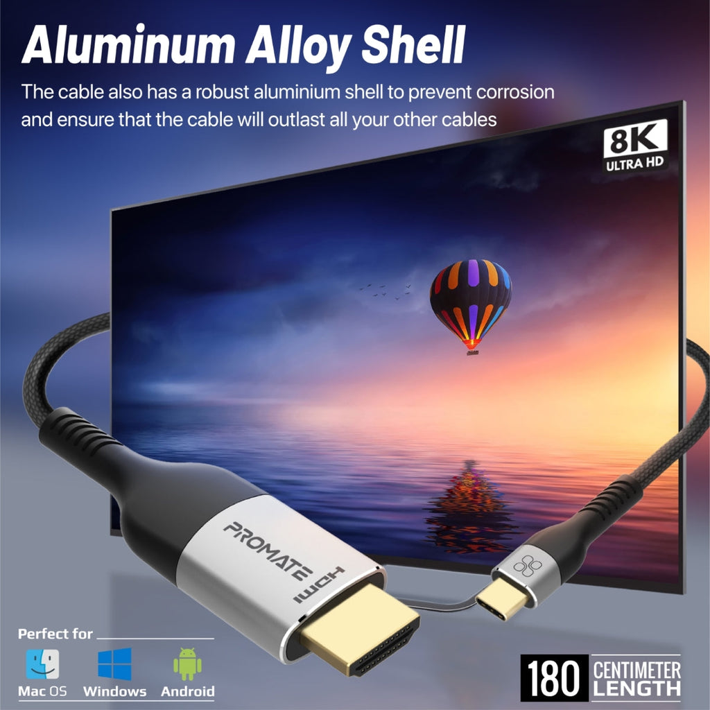 8K CrystalClarity™ USB-C to HDMI Cable
