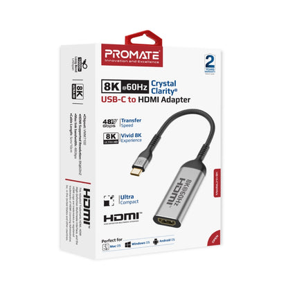 8K@60Hz CrystalClarity™ USB-C to HDMI Adapter