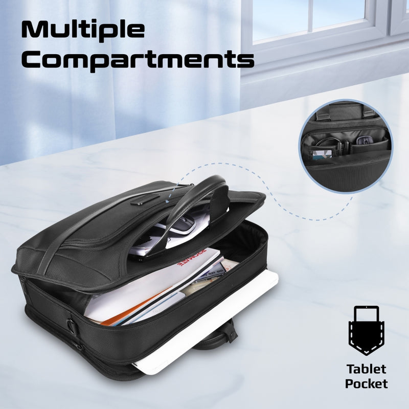 Promate Technologies -  SecureStorage 15.6” Laptop Bag with Large Compartments
