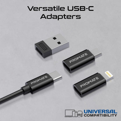 Promate Technologies - Compact All in 1 Charging Cable and Travel Kit
