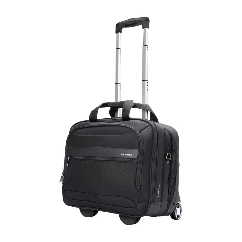 Promate Technologies -  Versatile Travel Trolley Bag for 16” Laptop with Multiple Compartments