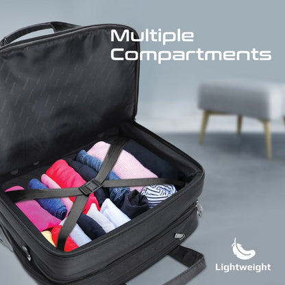 Promate Technologies -  Versatile Travel Trolley Bag for 16” Laptop with Multiple Compartments