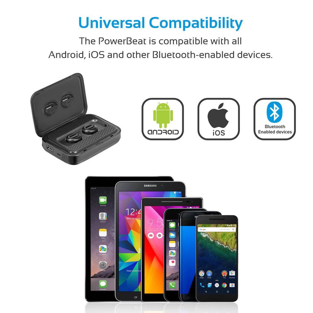 PowerBeat Black, Silver