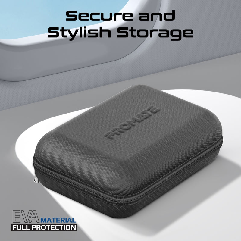 Promate Technologies - 7 in 1 Portable Essential Electronic Accessories Travel Kit