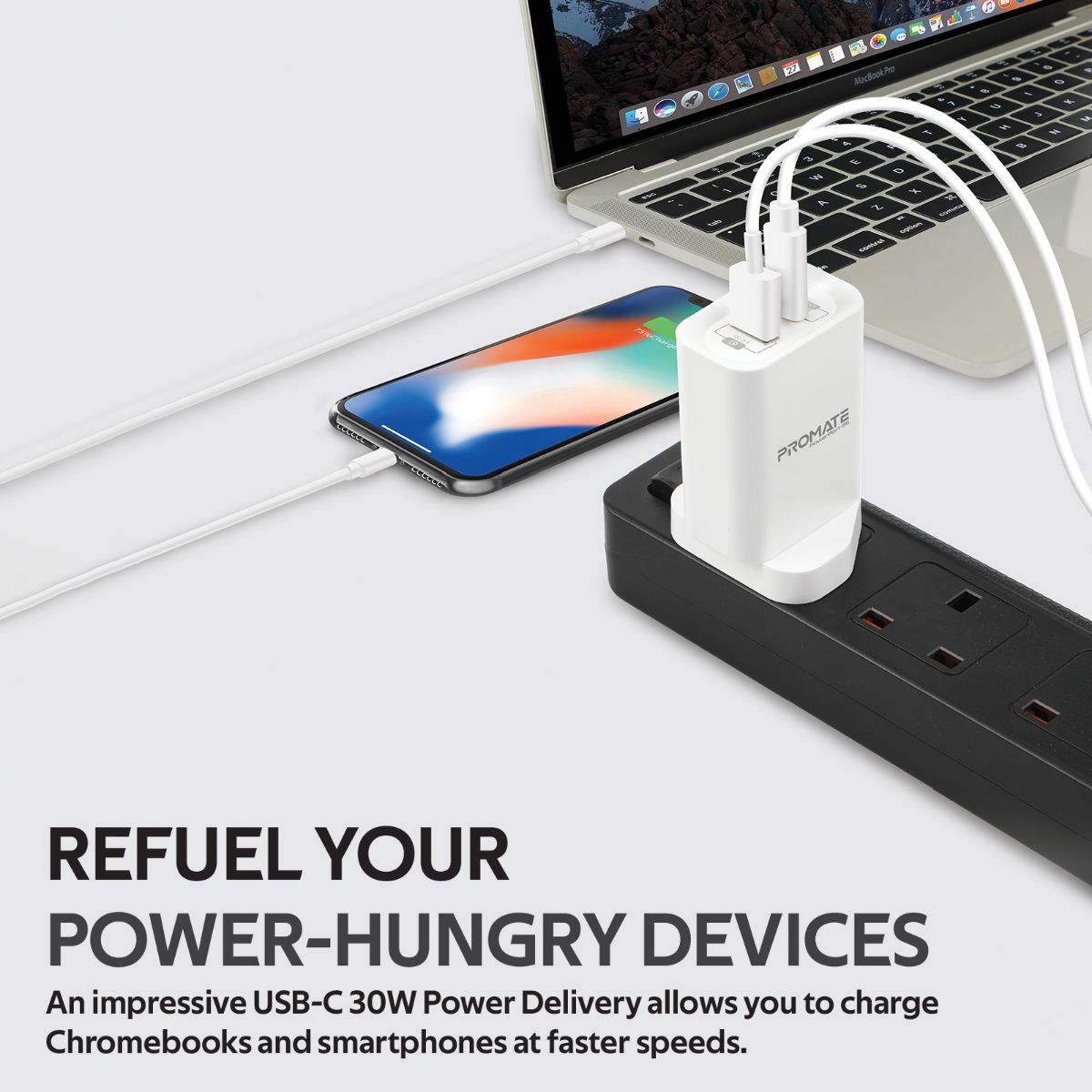 PowerPort-36 UK White