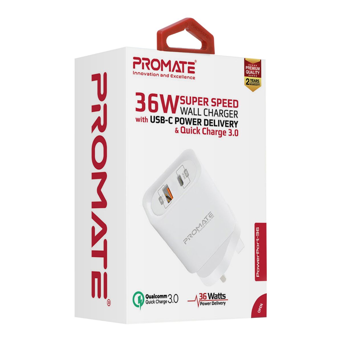 PowerPort-36 UK White