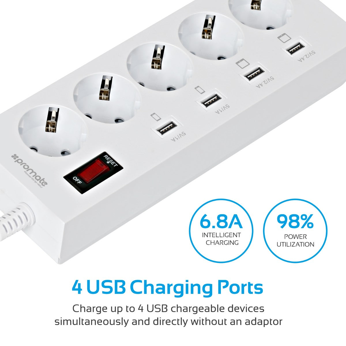 PowerStrip-4EU White