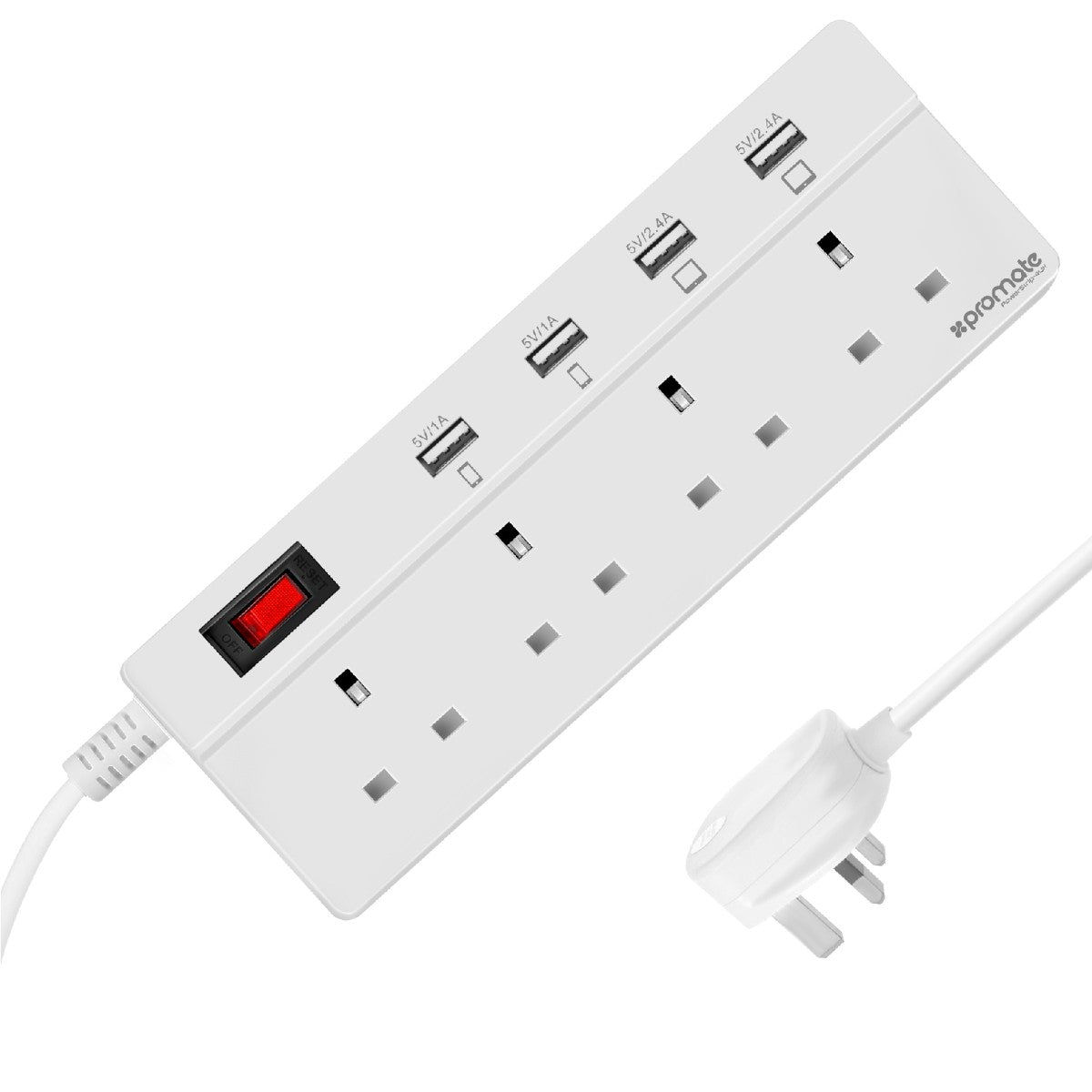 PowerStrip-4UK White