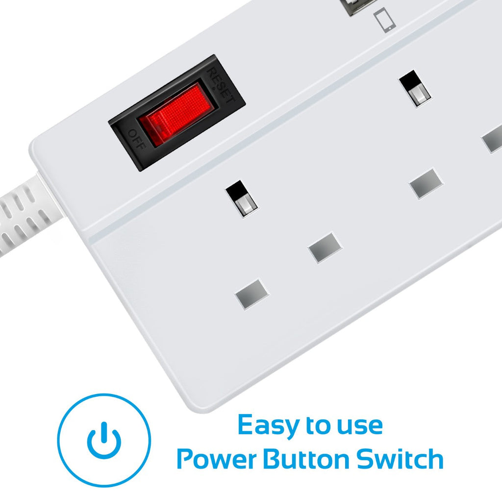 PowerStrip-4UK White