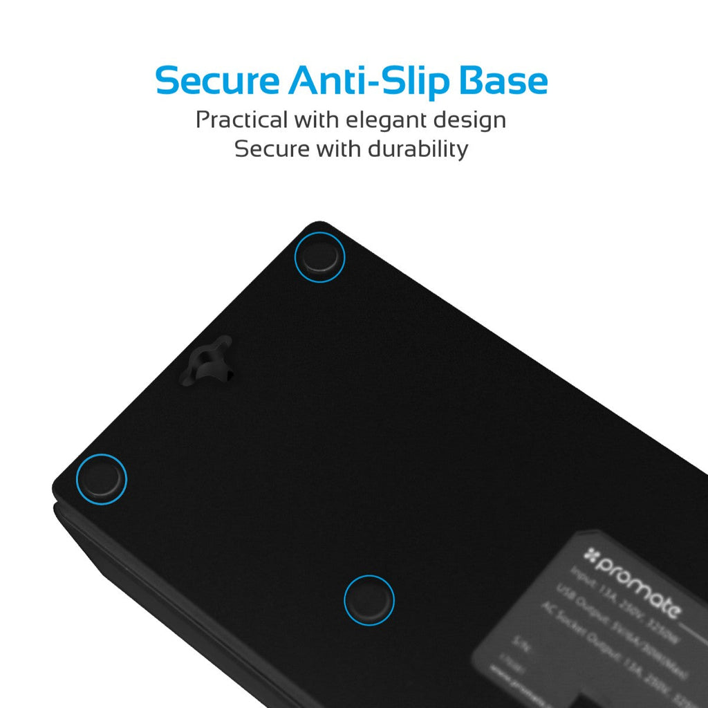 PowerStrip-4UK Black