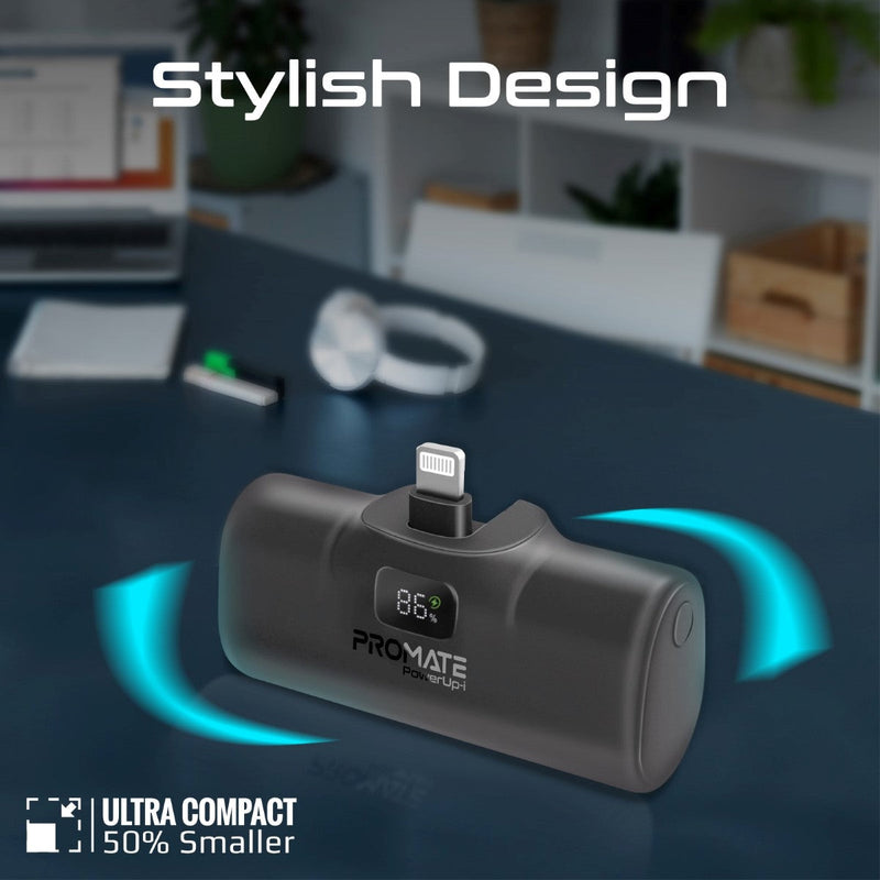 Ultra-Compact fast charging Power Bank with In-Built Lightning Connect