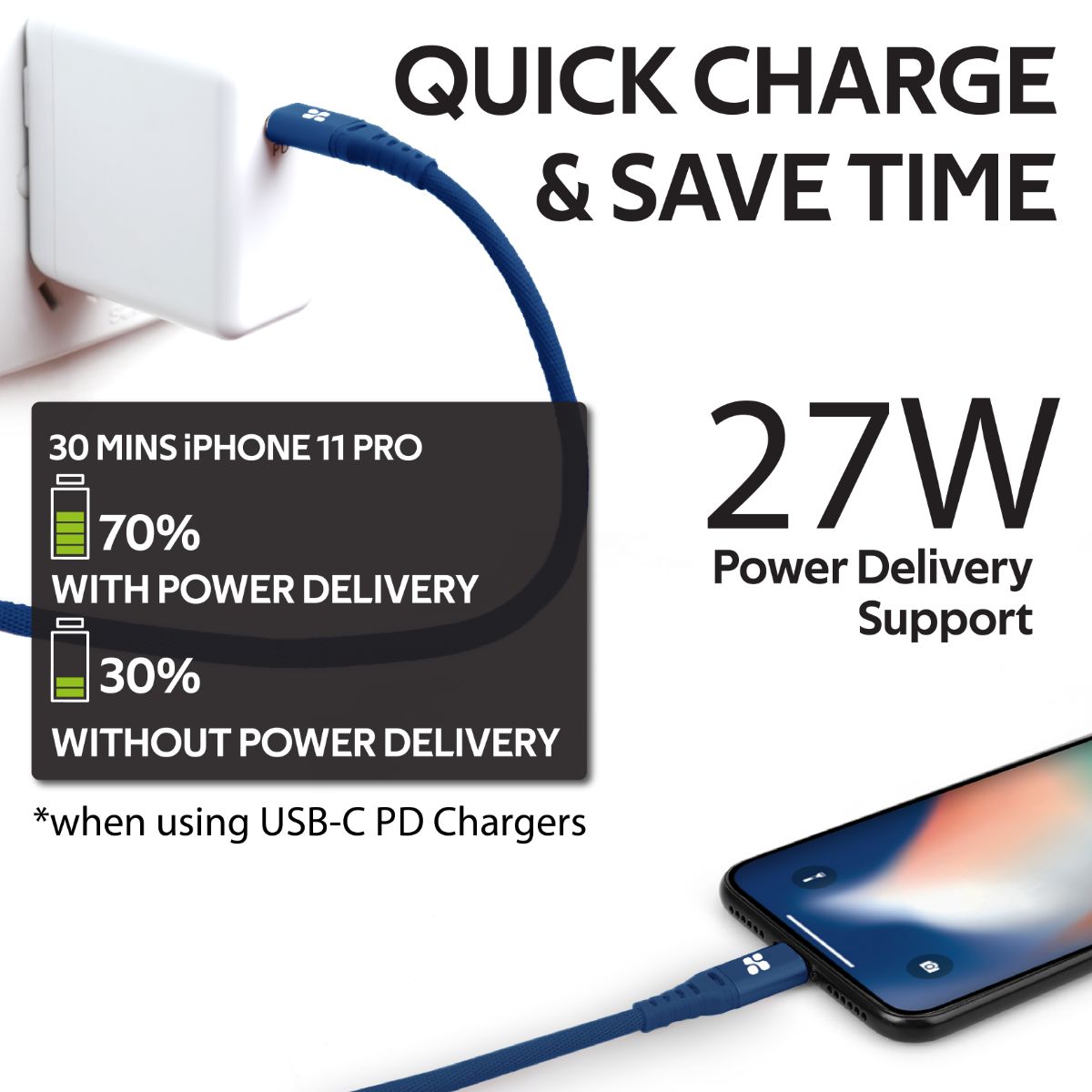 PowerCord-200 Blue