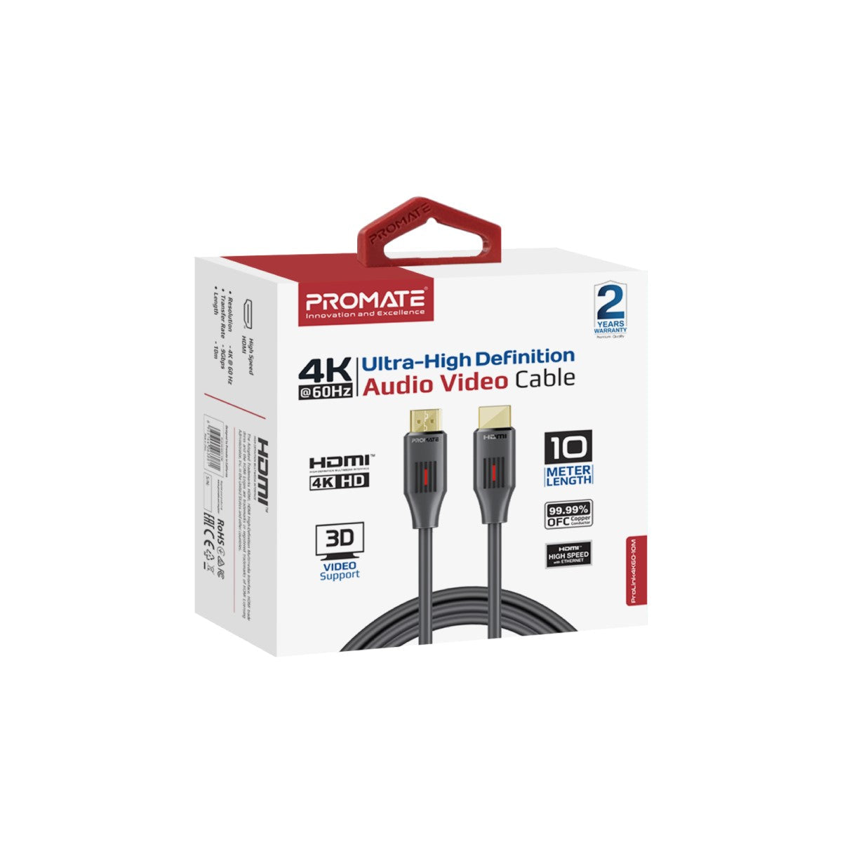 Ultra-High Definition 4K@60Hz HDMI Audio Video Cable