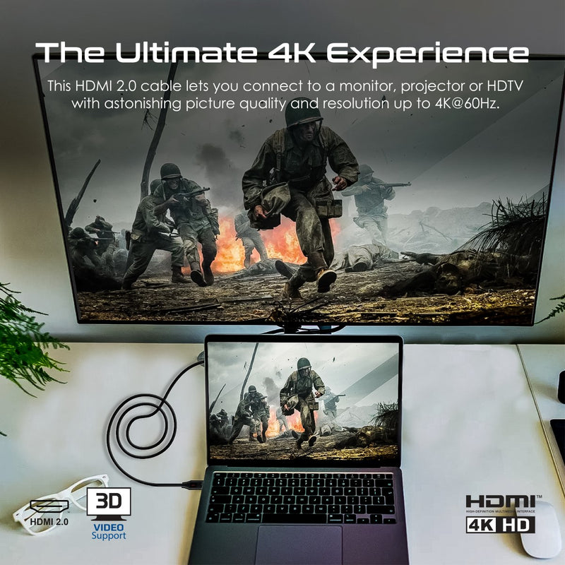 Promate Technologies -  Ultra-High Definition 4K@60Hz HDMI® Audio Video Cable