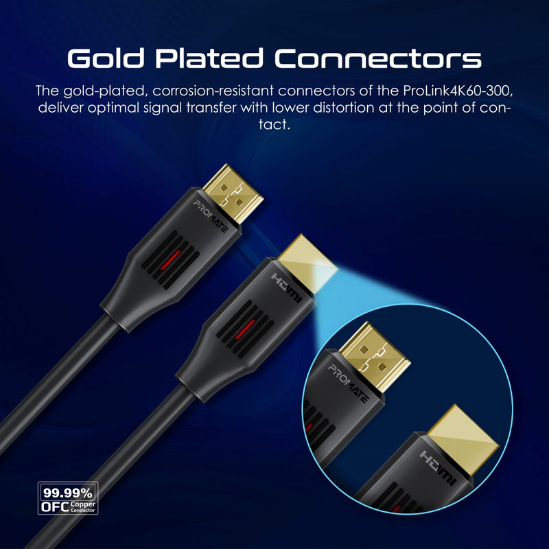 Promate Technologies -  Ultra-High Definition 4K@60Hz HDMI® Audio Video Cable