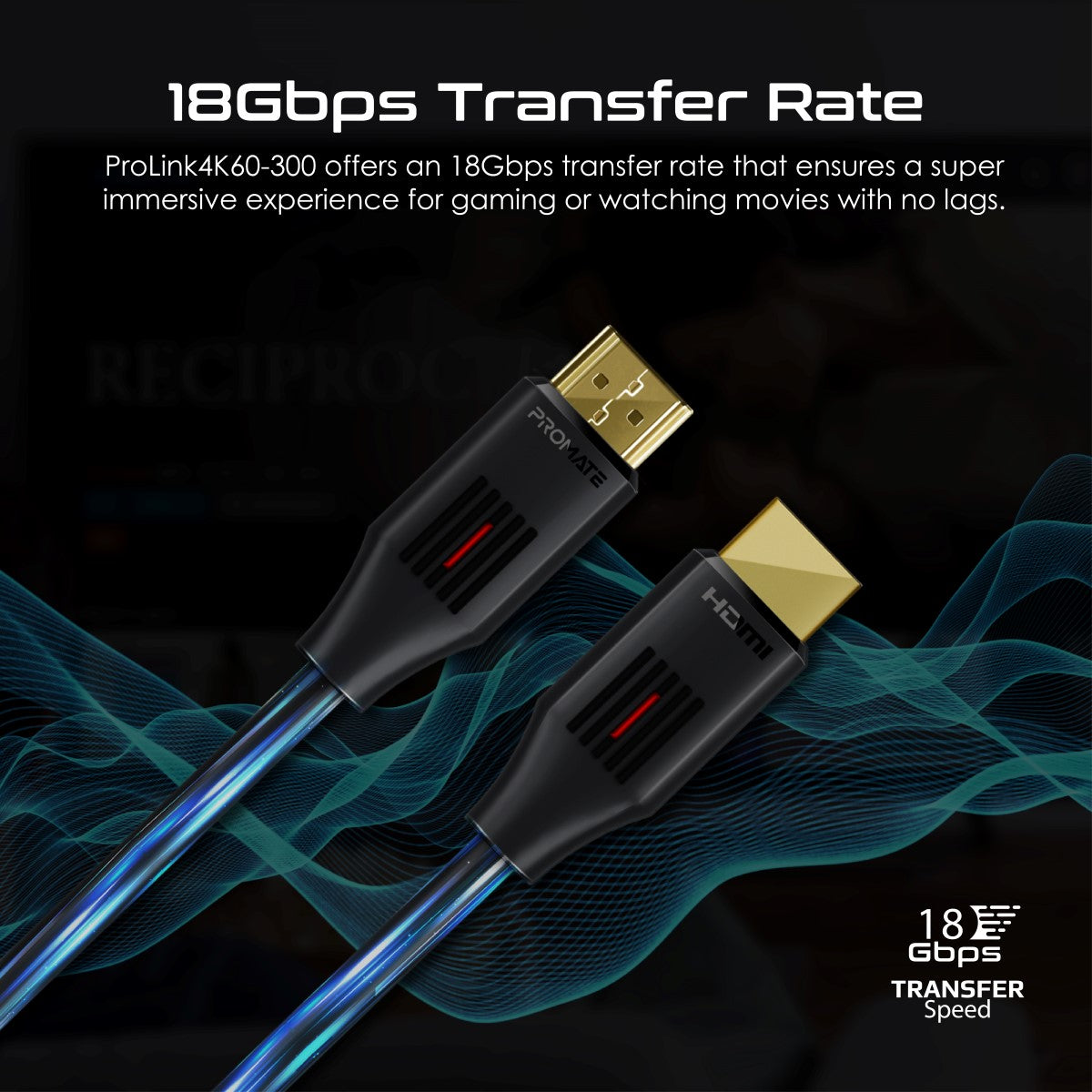 Ultra-High Definition 4K@60Hz HDMI Audio Video Cable