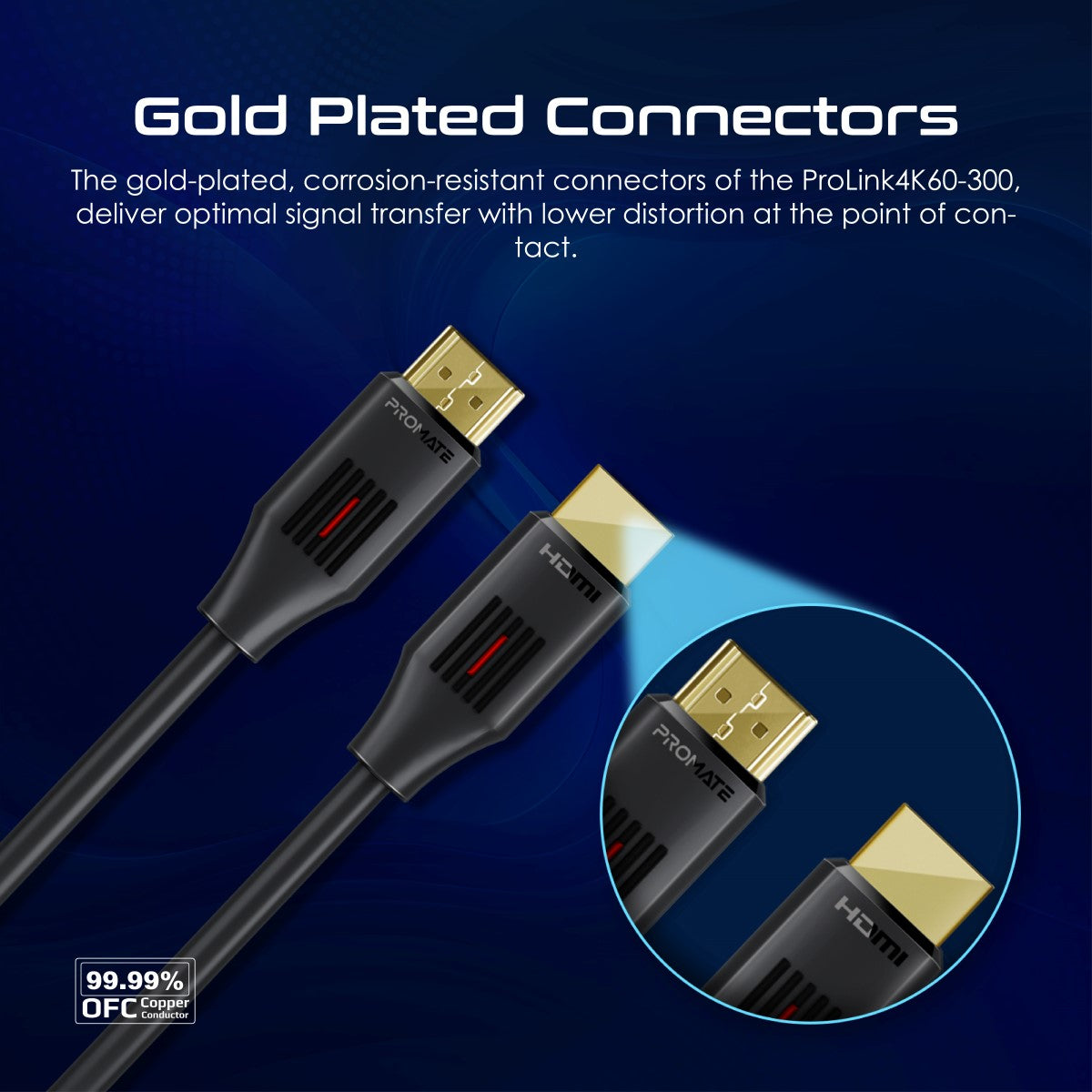 Ultra-High Definition 4K@60Hz HDMI Audio Video Cable