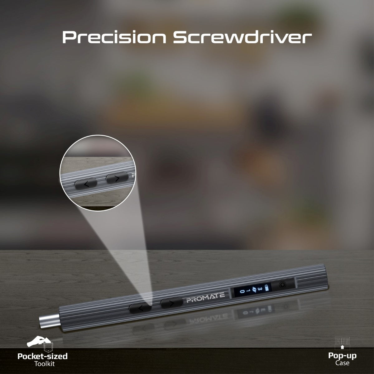 62-Pieces Cordless Electric Screwdriver Kit with LED Fill Light