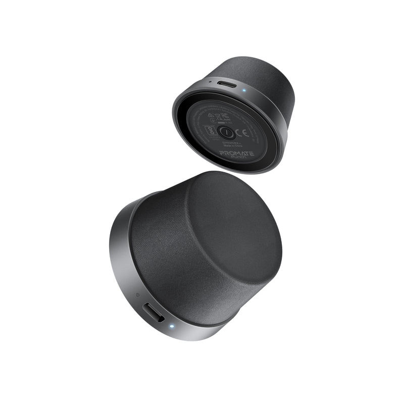 Promate Technologies - High-Fidelity Mini Bluetooth Speaker with MagSafe Compatible Base