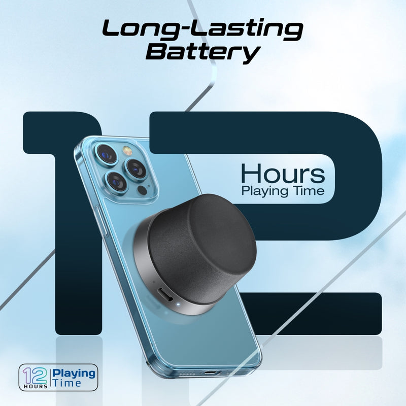 Promate Technologies - High-Fidelity Mini Bluetooth Speaker with MagSafe Compatible Base