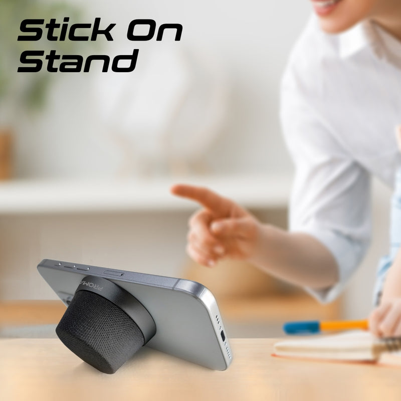 Promate Technologies - High-Fidelity Mini Bluetooth Speaker with MagSafe Compatible Base