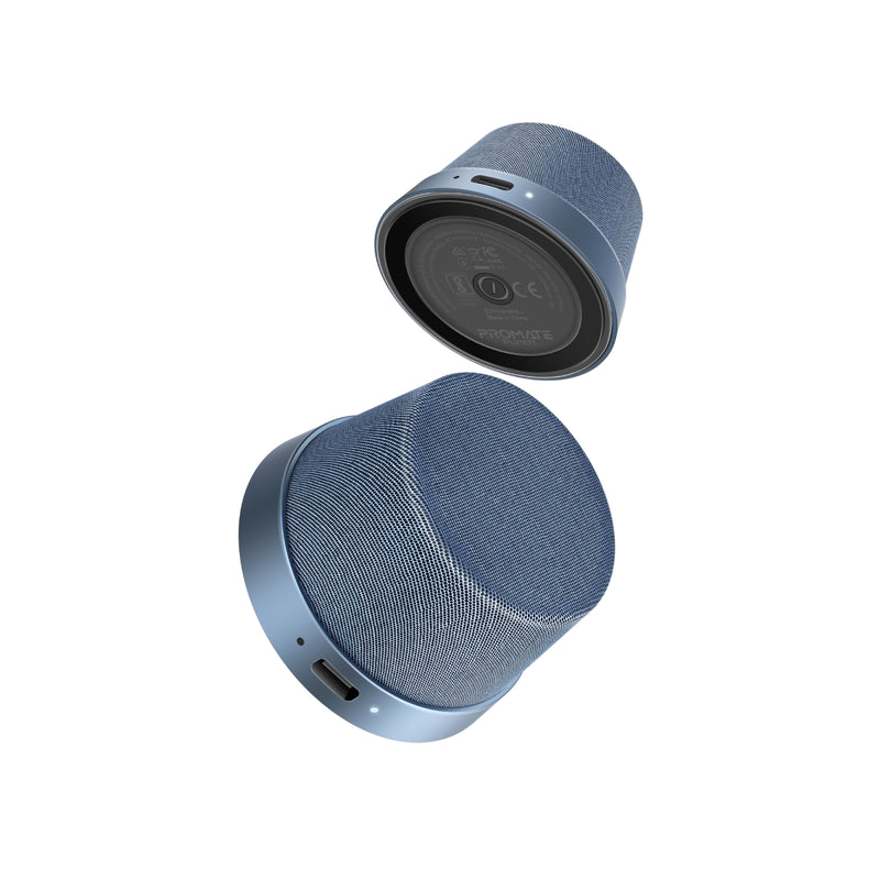 Promate Technologies - High-Fidelity Mini Bluetooth Speaker with MagSafe Compatible Base