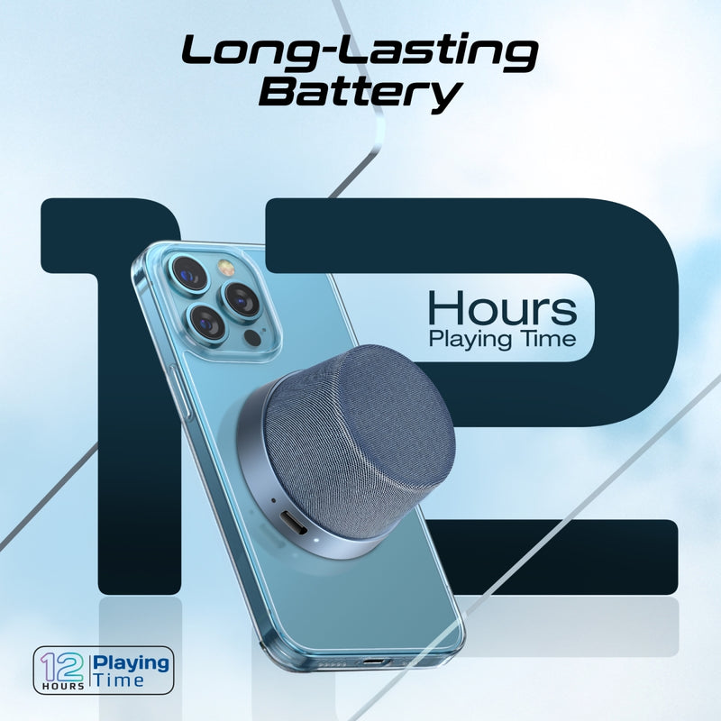Promate Technologies - High-Fidelity Mini Bluetooth Speaker with MagSafe Compatible Base
