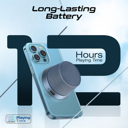 Promate Technologies - High-Fidelity Mini Bluetooth Speaker with MagSafe Compatible Base