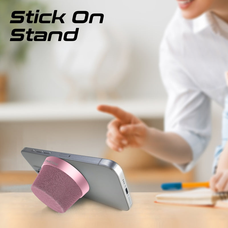 Promate Technologies - High-Fidelity Mini Bluetooth Speaker with MagSafe Compatible Base