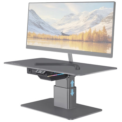 Motorized Ergonomic Monitor & Laptop Stand with Built-In USB Hub