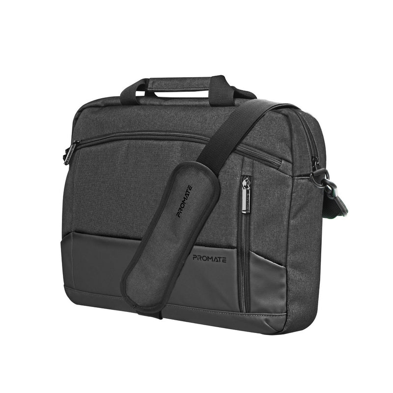Promate Technologies -  SleekComfort™ 15.6" Laptop Messenger Bag with Multiple Compartments