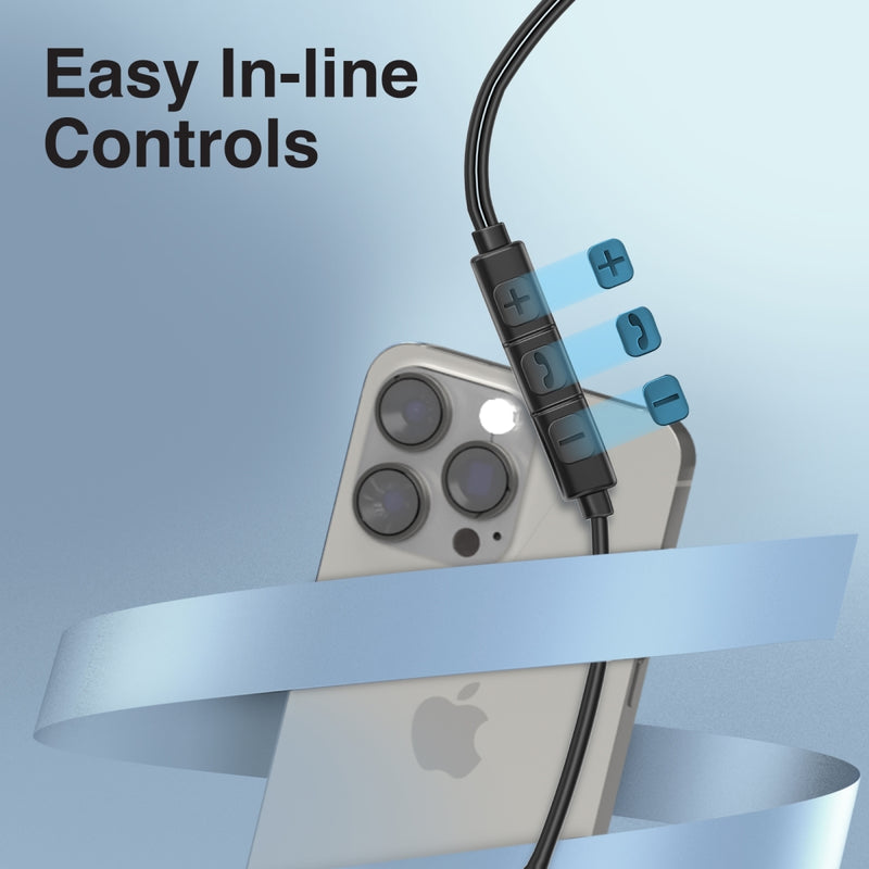 Promate Technologies - Ergonomic In-Ear USB-C Wired Stereo Earphones