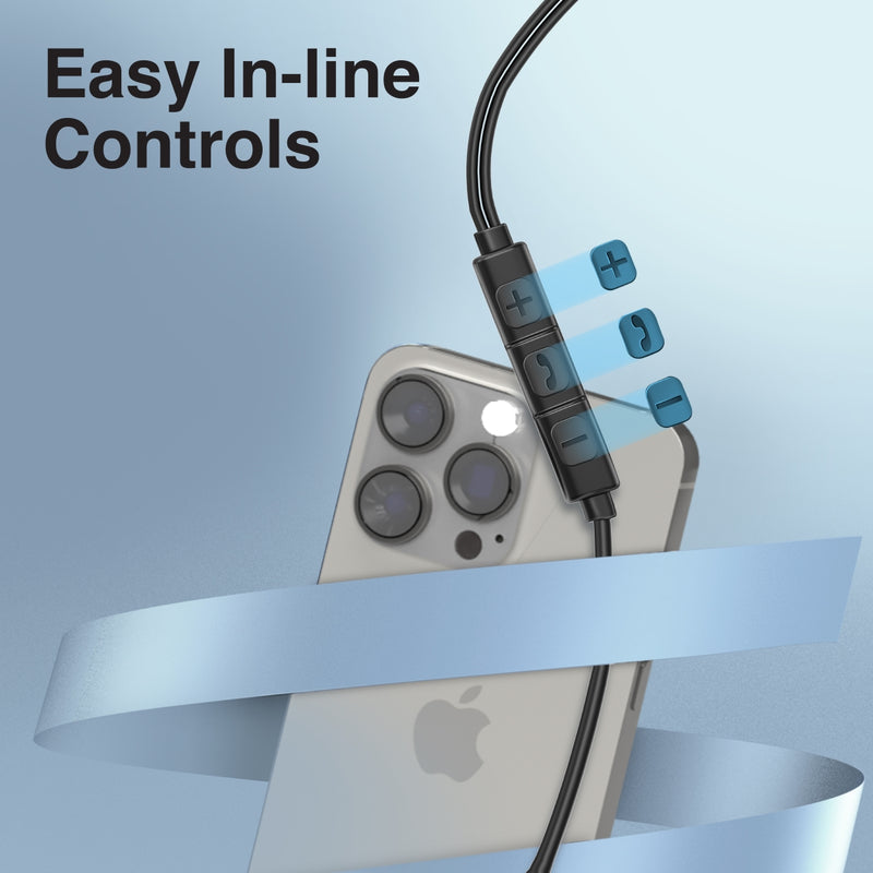 Promate Technologies - Ergonomic In-Ear USB-C Wired Stereo Earphones