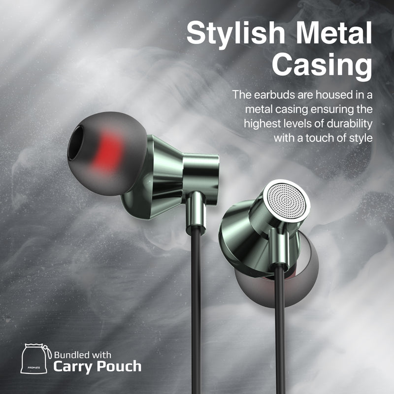 Promate Technologies - Ergonomic In-Ear USB-C Wired Stereo Earphones