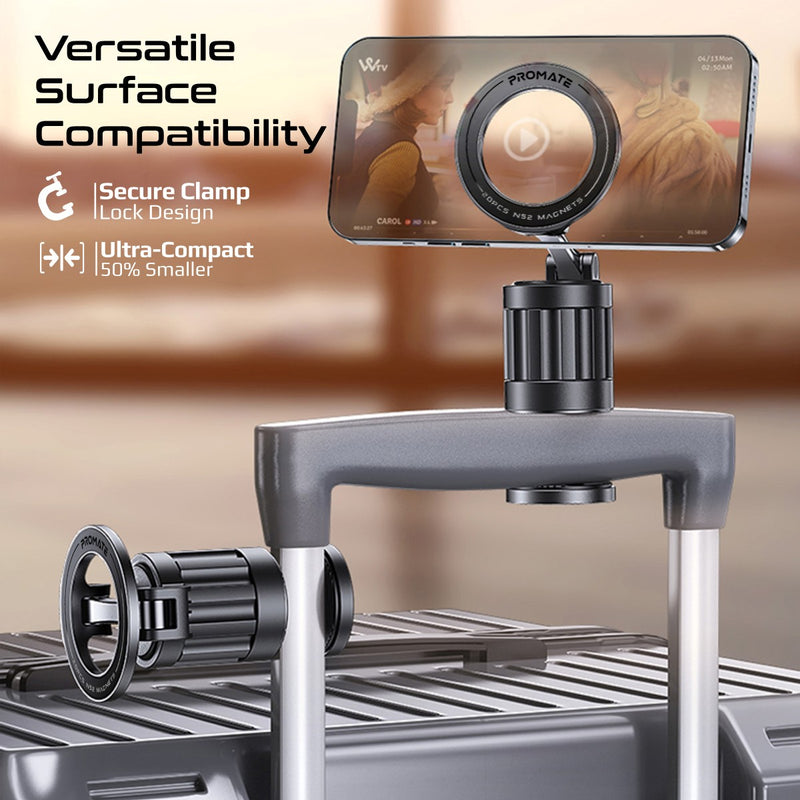 Promate Technologies - 360° Rotating Magnetic Smartphone Grip-On Mount