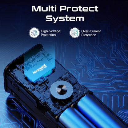Promate Technologies - Ultra-Compact 160W Multi-Port PD 3.1 Power Bank with TFT LCD Screen