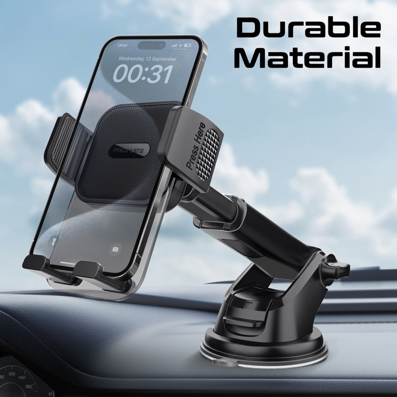 Promate Technologies - Secure Smartphone Holder Kit with Multiple Mounting Options