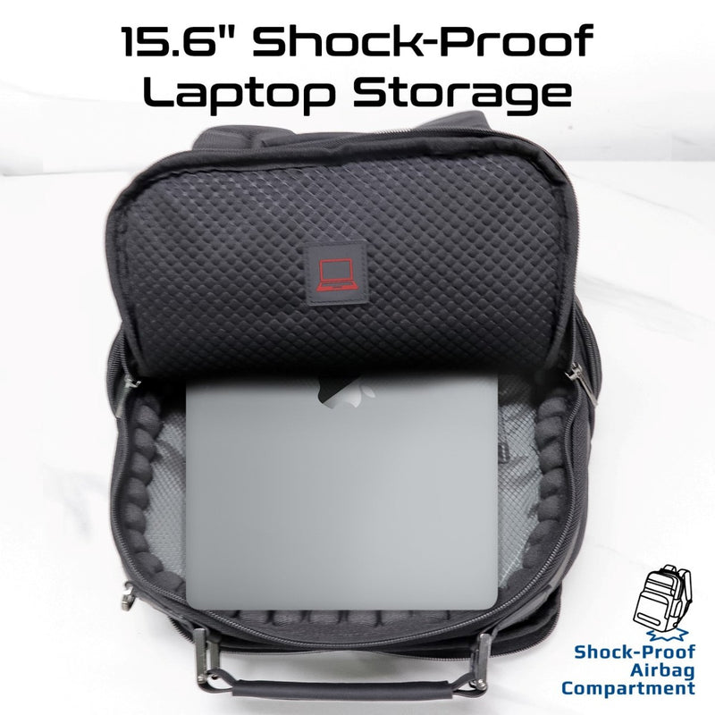 Promate Technologies -  SecureStorage™ 15.6" Laptop Backpack with Multiple Compartments