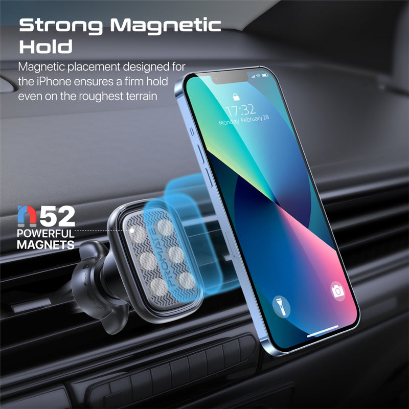 Promate Technologies - SecureGrip™ AC Vent Magnetic Smartphone Holder