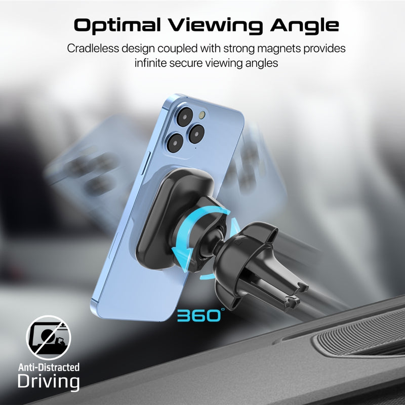 Promate Technologies - SecureGrip™ AC Vent Magnetic Smartphone Holder