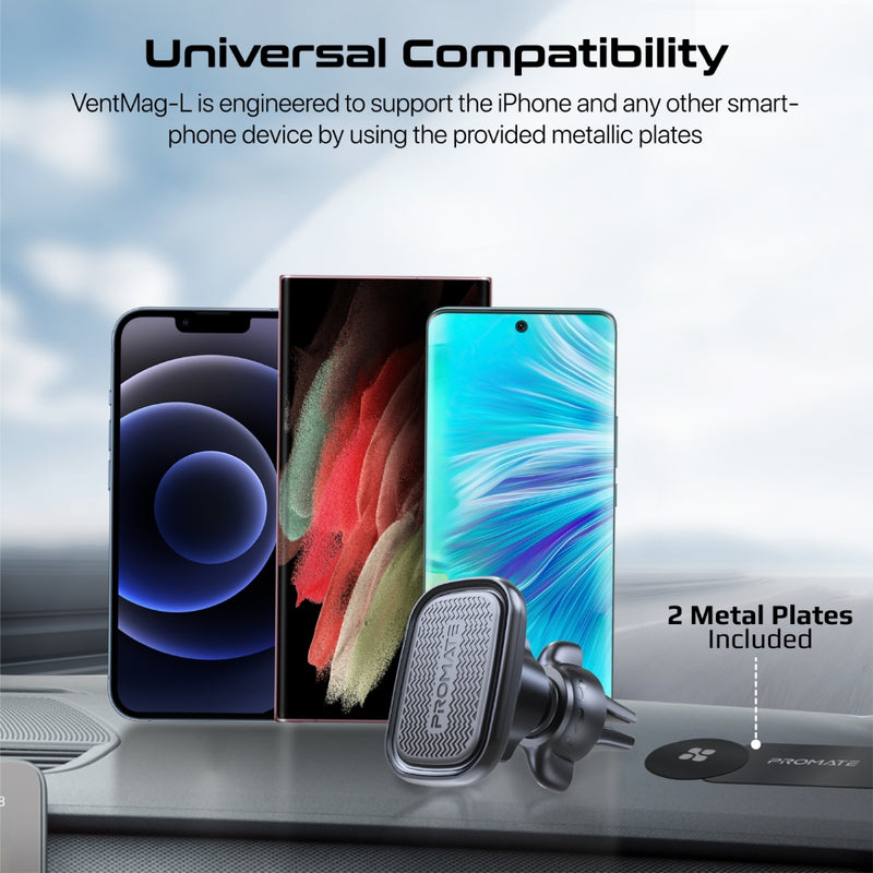 Promate Technologies - SecureGrip™ AC Vent Magnetic Smartphone Holder