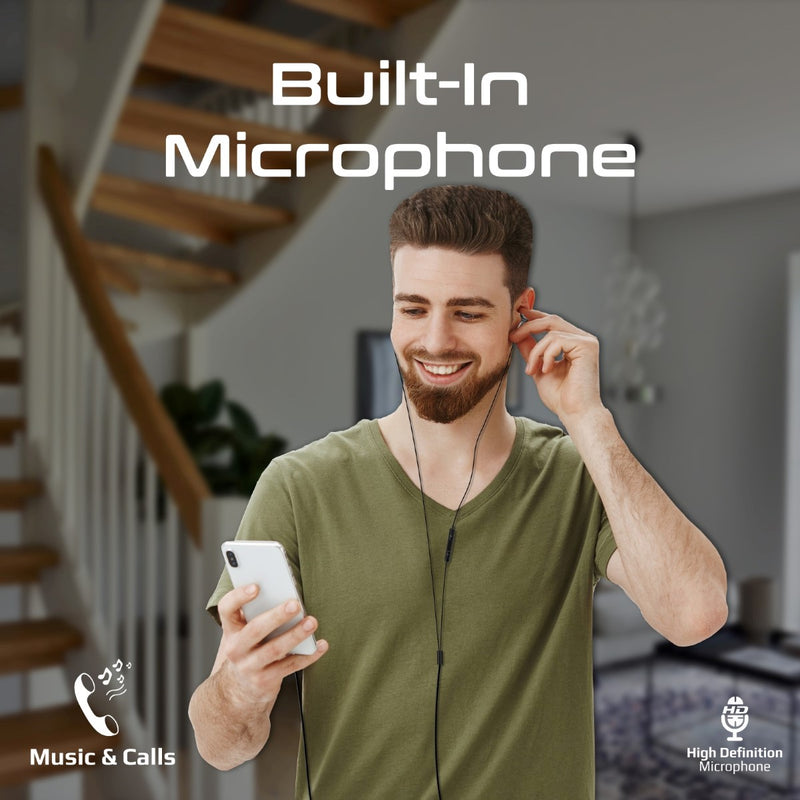 Promate Technologies - MFi-Certified Ergonomic In-Ear Lightning Connector Earphones