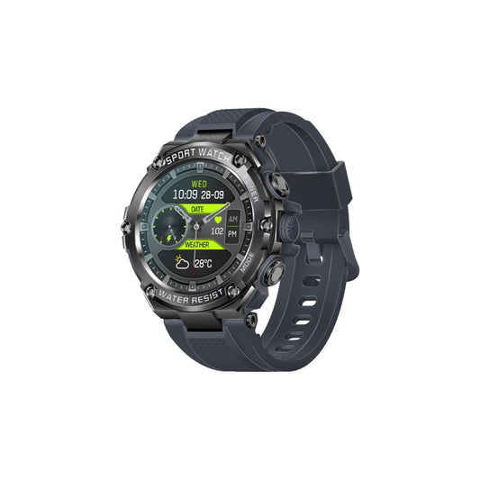 Promate Technologies - 1.53" Round Screen Fitness Tracker Smartwatch with BT Calling