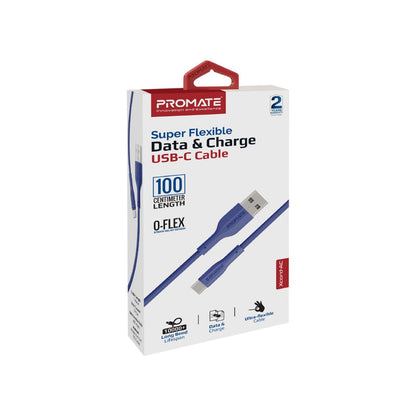 Promate Technologies - Super Flexible Data and Charge USB-C Cable