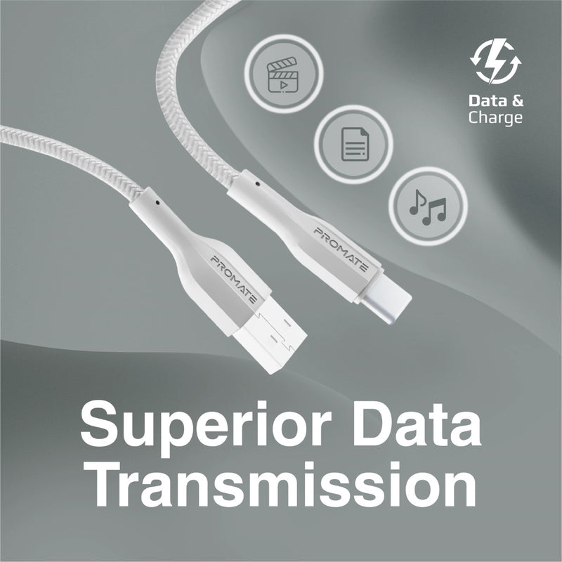 Promate Technologies - Super Flexible Data and Charge USB-C Cable