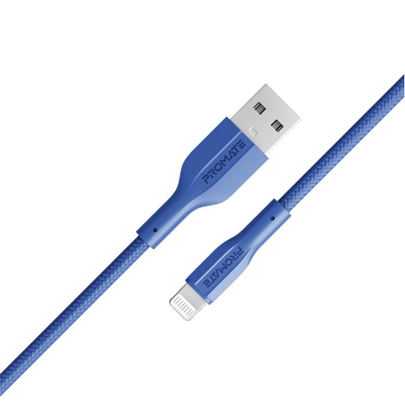 Promate Technologies - High Tensile Strength Data & Charge Cable for Apple Devices
