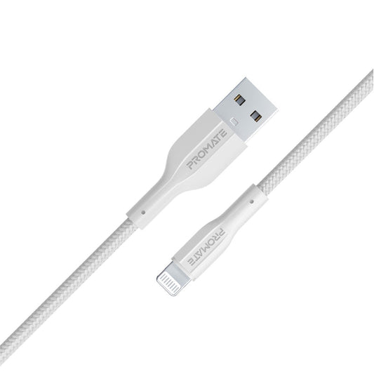 Promate Technologies - High Tensile Strength Data & Charge Cable for Apple Devices