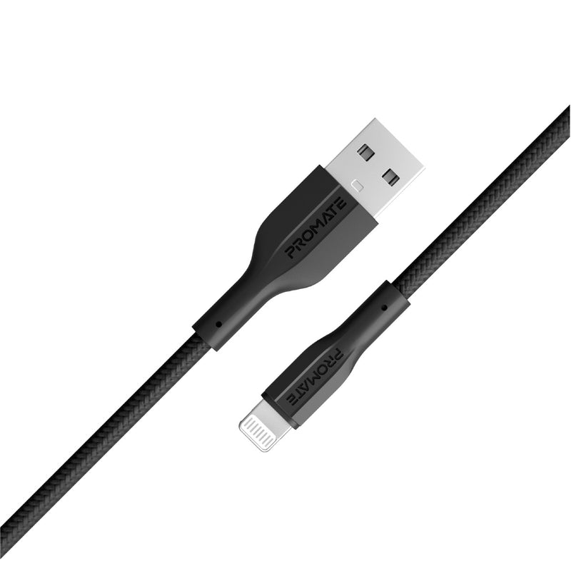 Promate Technologies - High Tensile Strength Data & Charge Cable for Apple Devices