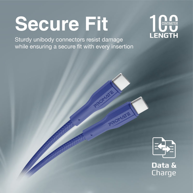 Promate Technologies - High Tensile Strength Data & Charge USB-C Cable